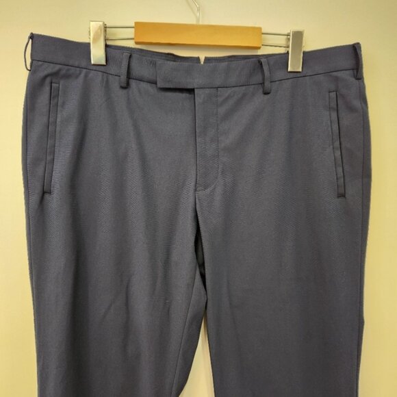 Sene Pants Mens 36x31 Blue Flex Tech Stretch Dress Slacks Traveler Tailored Golf - Picture 2 of 11